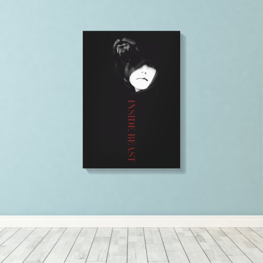 INSIDE BEAST CANVAS AFDRUK (Insitu (Houten vloer))