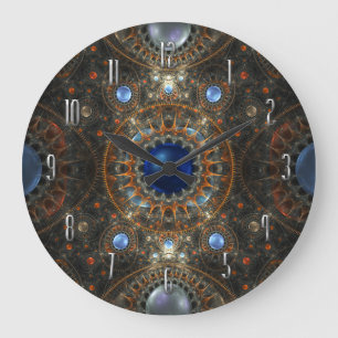 Inside my head's machinery Wall Clock Grote Klok