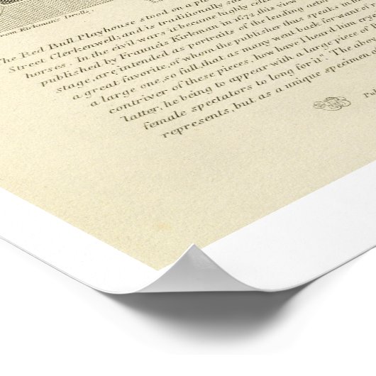 Inside of the Red Bull Playhouse, frontispiece to Poster (Hoek)