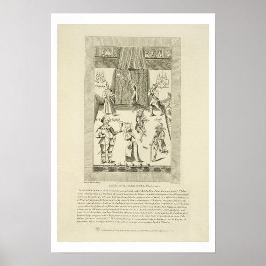 Inside of the Red Bull Playhouse, frontispiece to Poster (Voorkant)