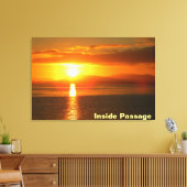 Inside Passage Sunset Canvas Afdruk (Insitu (Woonkamer))