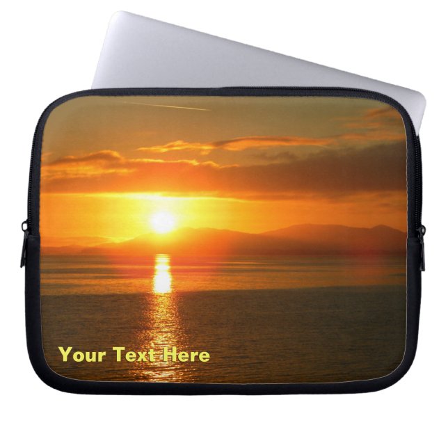 Inside Passage Sunset Laptop Sleeve (Voorkant)