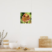 Inside Red & White Tulip Poster (Keuken)