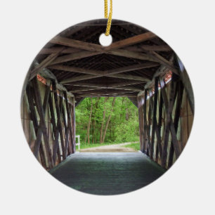 Inside Sandy Creek Bridge Hillsboro Missouri Keramisch Ornament