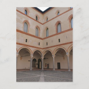 Inside Sforza Castle - Milano, Italia Briefkaart
