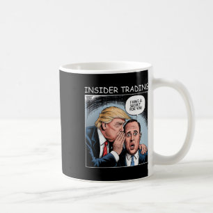 Insider Trading Trump - Grappig Koffiemok