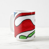 "Insides Out" Conception abstraite Mug (Devant gauche)