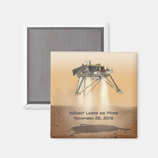 InSight Landing op Mars Magneet (Voorkant / Achterkant)