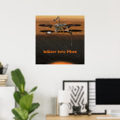 InSight Mars Lander Missie Poster (Thuiskantoor)