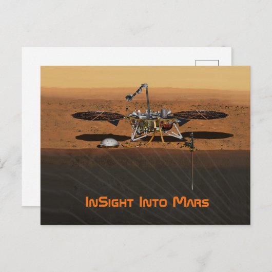 InSight Mars Lander Mission Briefkaart (Voorkant / Achterkant)