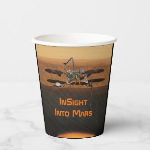 InSight Mars Lander Mission Papieren Bekers