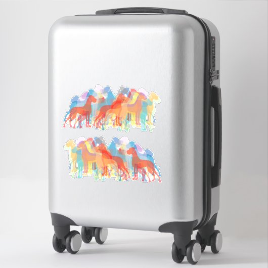 Insigne autosticker Silhouette Great Dane Sticker (Sur valise)