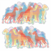 Insigne autosticker Silhouette Great Dane Sticker (Devant)