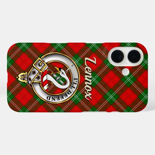 Insigne Clan Lennox & iPhone Tartan / coque ipad (Verso (horizontal))