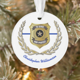 Insigne d'agent de police personnalisé