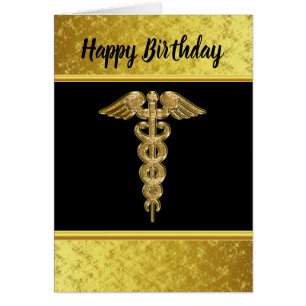 Insigne d'alerte médicale de feuille d'or