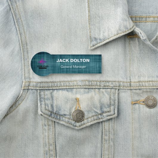 Insigne d'argent Nom de l'employé Badge avec son p (En situation)