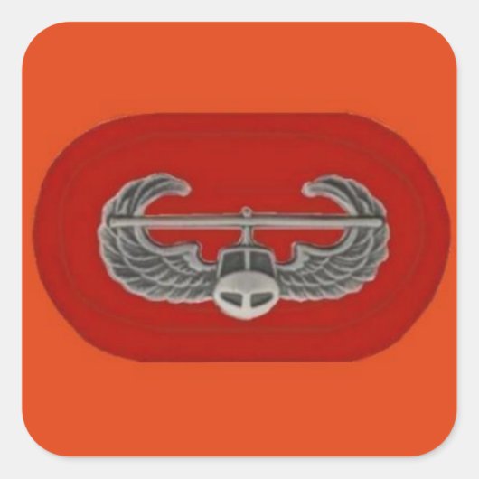 Insigne d'attaque aérienne sur le 101e Sticker ova (Devant)