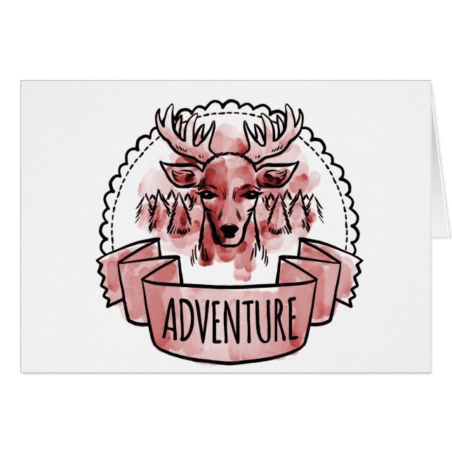 Insigne d'aventure du cerf (Devant horizontal)