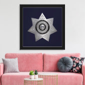 Insigne de l'agent correctionnel - toile d'argent (Insitu(Salon))