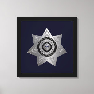 Insigne de l'agent correctionnel - toile d'argent