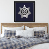Insigne de l'agent correctionnel - toile d'argent (Insitu(Chambre))