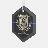 Insigne de police de la ligne bleue mince Ornement (Avant gauche)