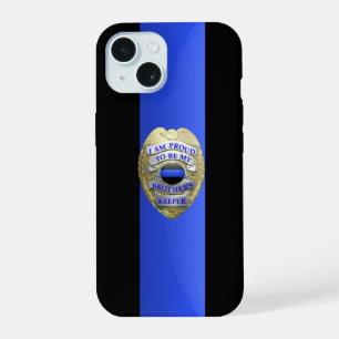 Insigne de police Frère Gardien - Ligne Bleue Fine