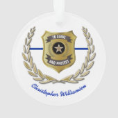 Insigne de policier personnalisé (dos)