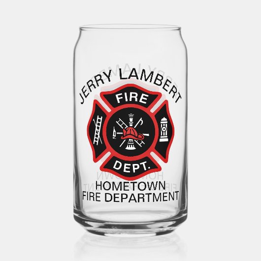 Insigne de pompier du service d'incendie rouge per (Recto)