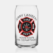 Insigne de pompier du service d'incendie rouge per (Verso)