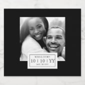 Insigne photo | Enregistrer La Date | Étiquette de (Étiquettes simples)