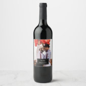 Insigne photo | FAIRE-PART | Étiquette de vin (Devant)