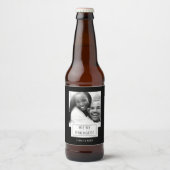 Insigne photo | FIANÇAILLES | Étiquette de bière | (Devant)