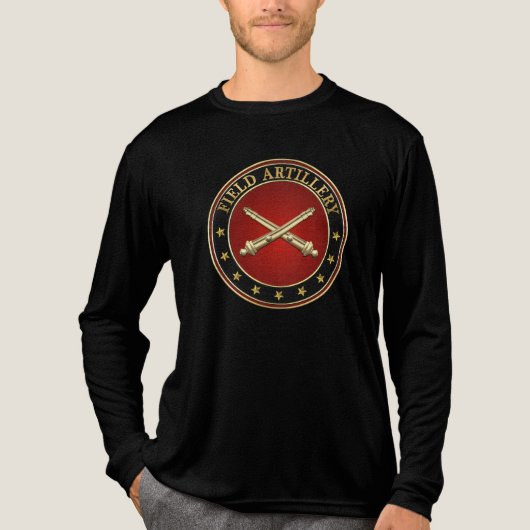 Insignes van de Field Artillery Branch Tri-Blend Shirt (Voorkant volledig)