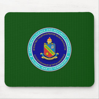 Insignia Defense Language Institute op zeehondenaf Muismat