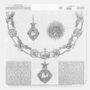 Insignia of the Order of Knighthood Vierkante Sticker