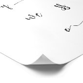 Insitly Font Glyphs Contactblad Poster (Hoek)