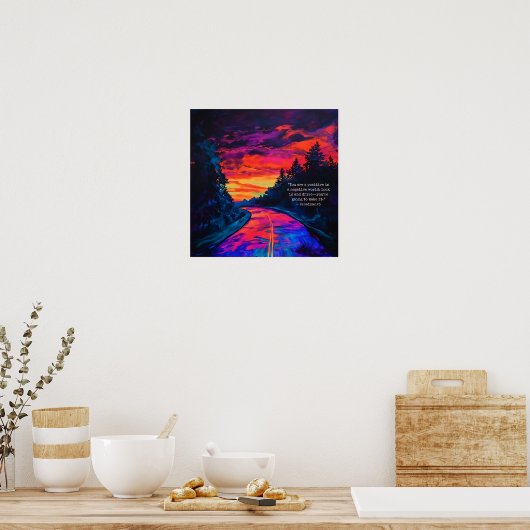 insluiten en rijden poster (Keuken)