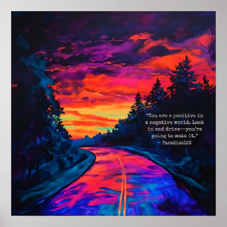 insluiten en rijden poster