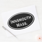 Insmouth Mass. Ovale Sticker (Envelop)
