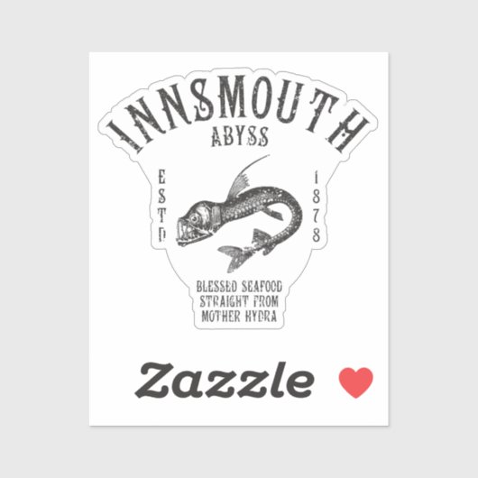 Insmouth Seafood Deep zee Fish Viperfish Sticker (Vel)