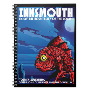 Insmouth Vintage Travel Poster Lovecraft Notitieboek