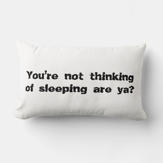 Insomnia Quote Pillow : Funny Gift Kussen (Voorkant)