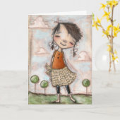 Insouciant et Merveilleux - Carte d'anniversaire (Fleur jaune)