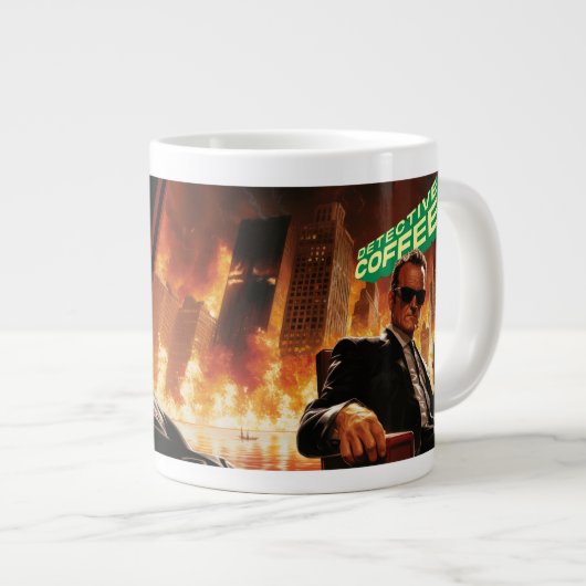 Inspecteur Café Géant Mug de café (Devant droit)