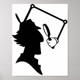 Inspecteur Gadget silhouette Poster