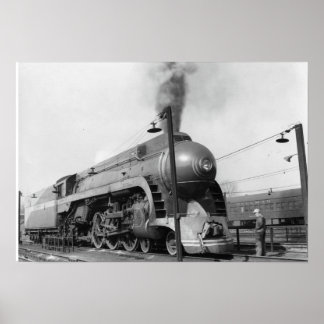 Inspectie van de Streamliner Poster