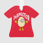 Inspector Egghead Tekst Ornament (voorkant)