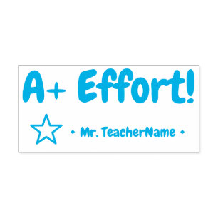 Inspioneren "A+ Inspanning!" Rubberstempel sortere Zelfinktende Stempel